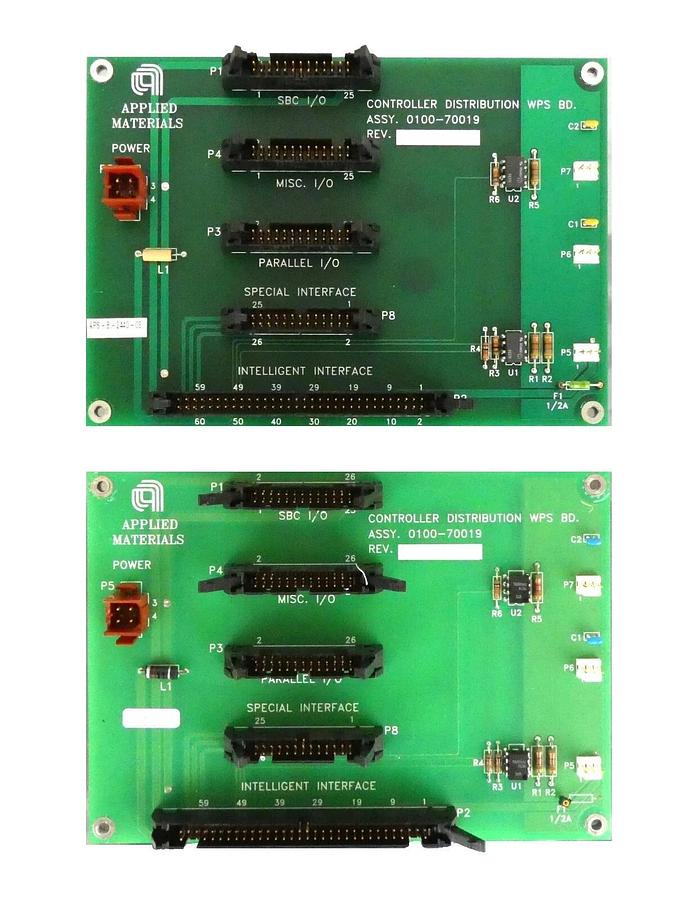 Used AMAT Applied Materials 0100-70019 Controller Distribution PCB Lot of 2 Working