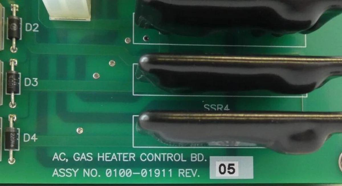 Used AMAT Applied Materials 0100-02745 Gas Heater Control PCB 0100-01911 Lot of 4