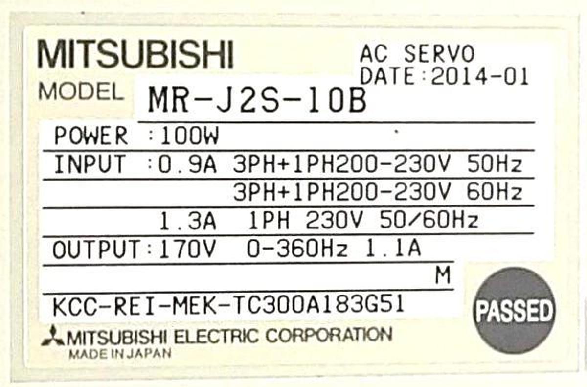 Used Mitsubishi Electric MR-J2S-20B-S087 AC Servo Driver MELSERVO Lot of 6 Working