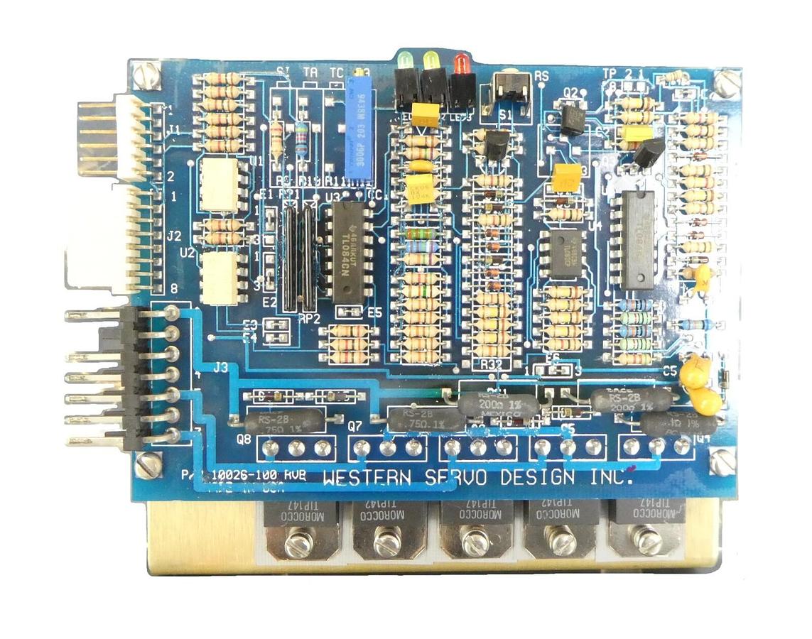 Used Western Servo Design 10026-100 Linear Servo Amp LDH-A1-3/2.5-WJA Working Spare