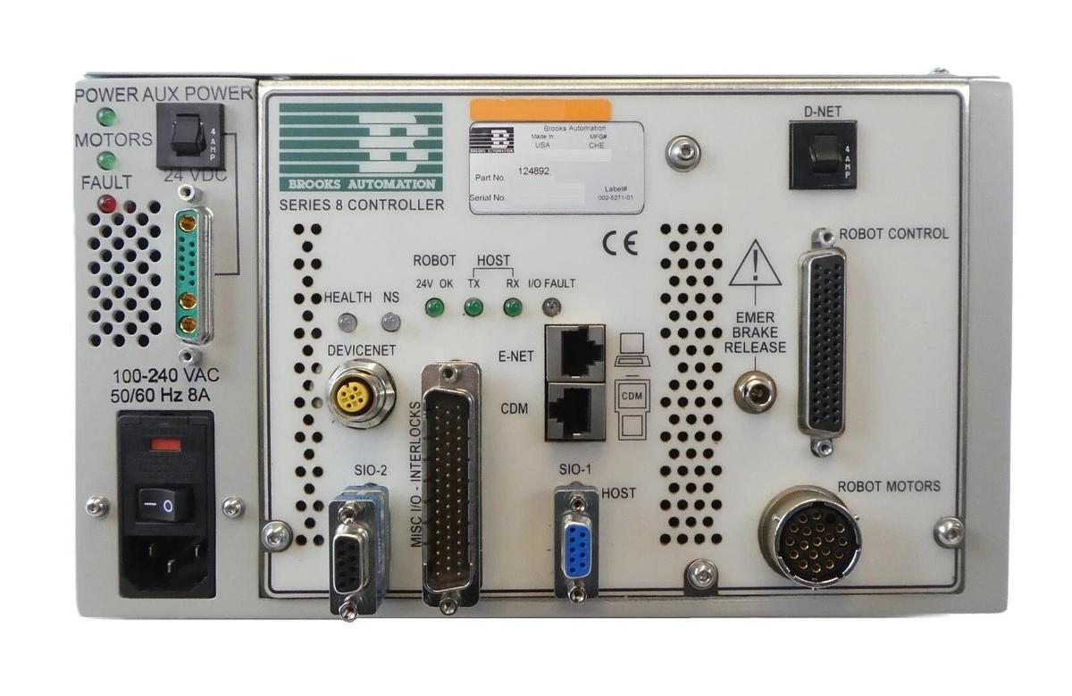 Used Brooks Automation 124892 Series 8 Robot Controller KLA-Tencor WaferSight Working