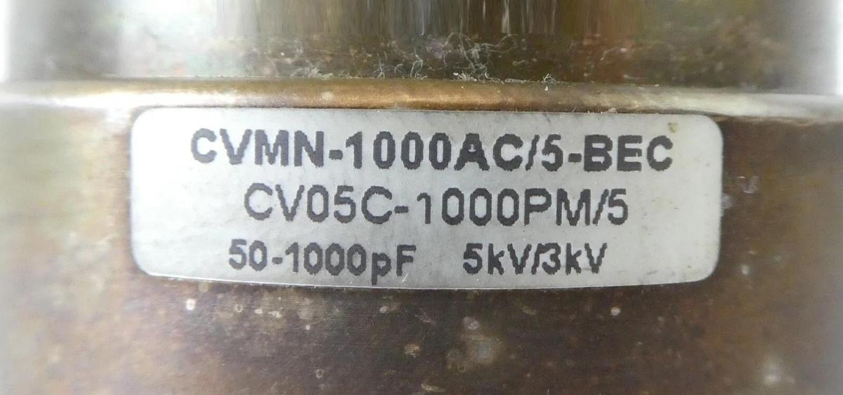 Used Comet CVMN-1000AC/5-BEC Variable Vacuum Capacitor Module Working