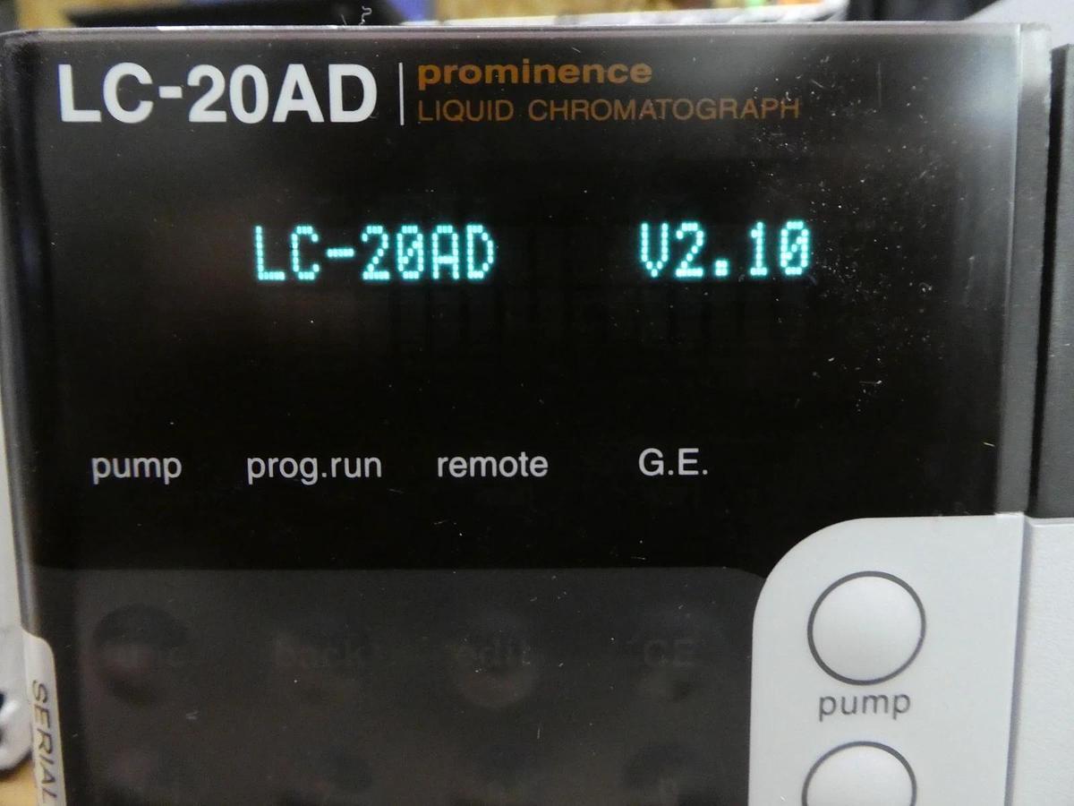 Used Shimadzu 228-45000-42 Liquid Chromatography LC-20AD Prominence LC V2.10 Working