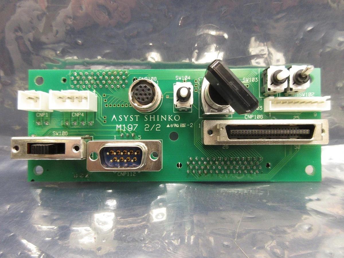 Used Asyst Shinko HASSYC810300 Operator Interface PCB with Key M197 2/2 Used Working
