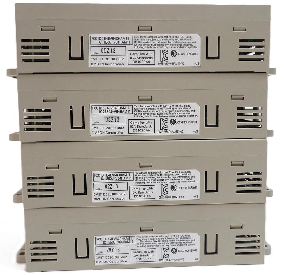 Used Omron V640-HAM11-V3 Amplifier Unit Assembly V640 Series Lot of 4 Working