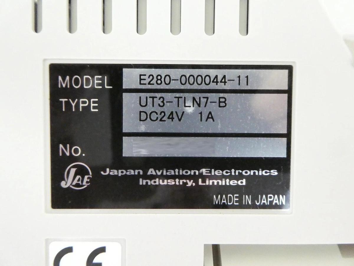 Used JAE Japan Aviation UT3-TLN7-B Hand Held Display TEL E280-000044-11 Working Spare