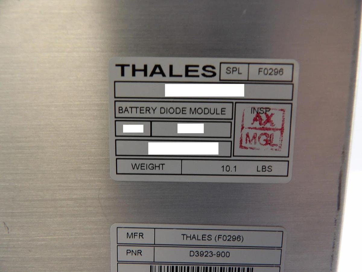 Used Thales D3923-900 Battery Diode Module Spare Surplus