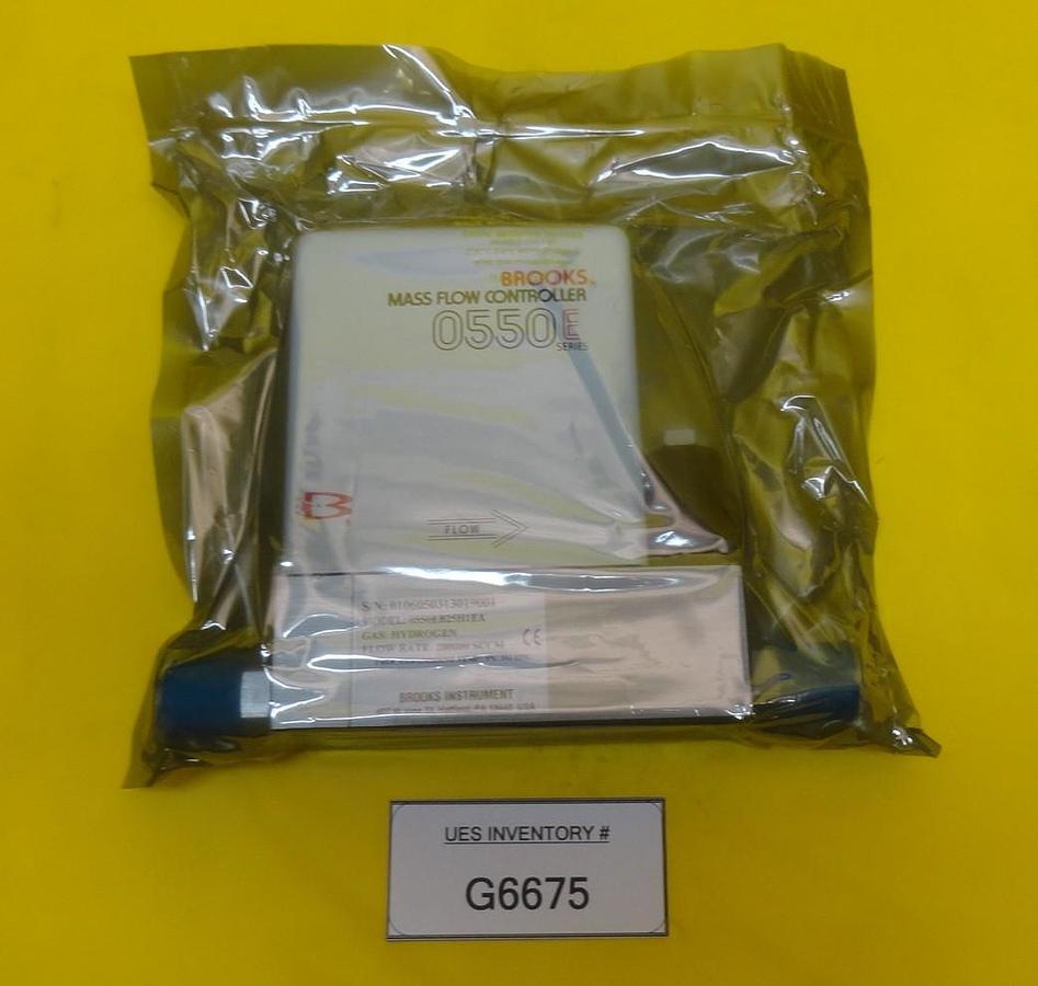 Used Brooks Instruments 0550EB25H1EA Mass Flow Controller MFC 0550E 200 SLM H2 New