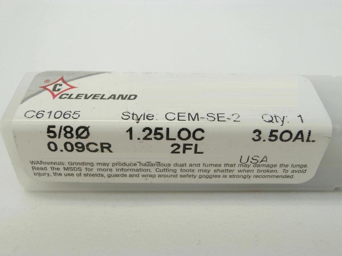 Cleveland C61065 CR End Mill CEM-SE-2 Reseller Lot of 2 New Surplus