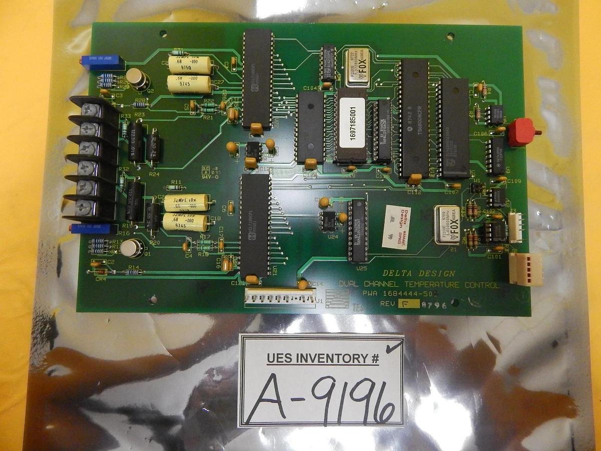 Used Delta Design 1684444-501 Dual Channel Temperature Controller Board PCB Used