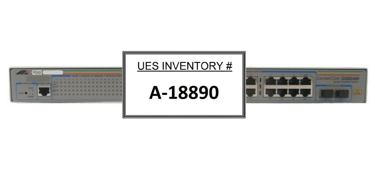 Used Allied Telesis CentreCOM GS924M GS900M Copper Series Advantest T2000 Working