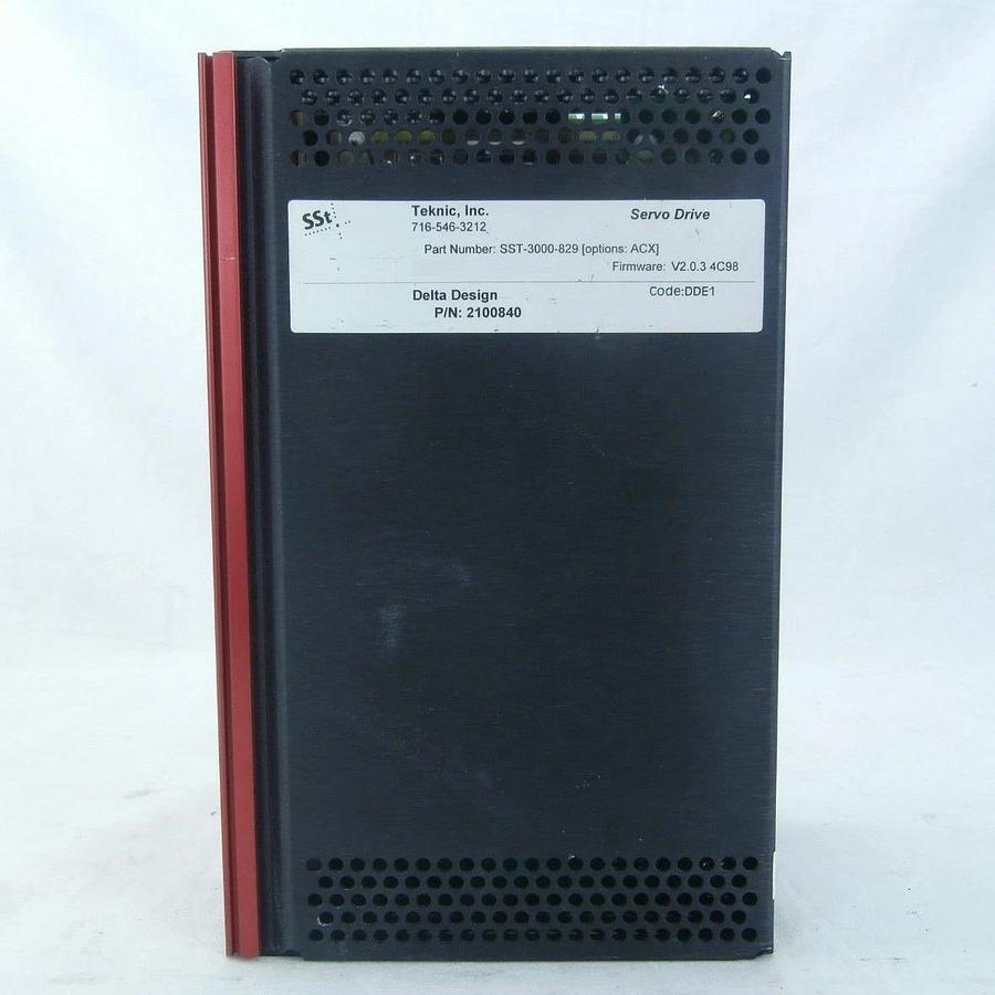 Used Teknic SST-3000-829 Servo Drive SSt-3000 Delta Design 2100840 V2.0.3 4C98 Spare
