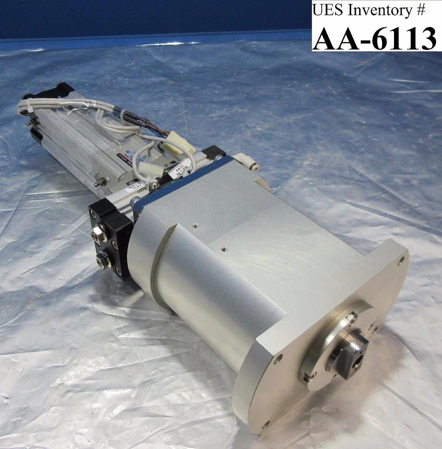 Used SMC MRQFS40-70CAX-F79W-X3 Rotary Cylinder Assembly Kokusai Vertron Used Working