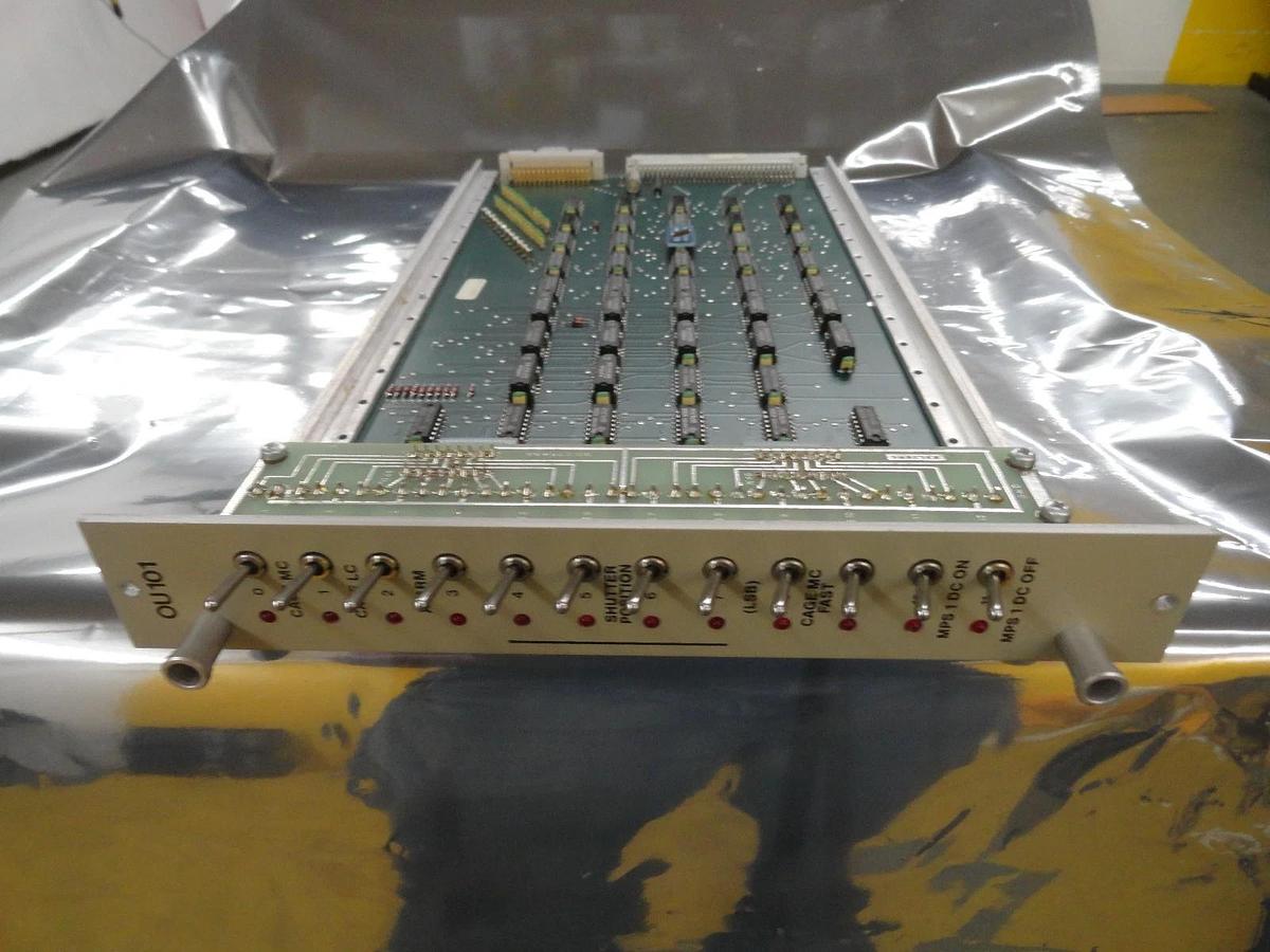 Used Balzers BG 525 460 AT Shutter Position OU 101 PCB Card BG 525 462 BU Used