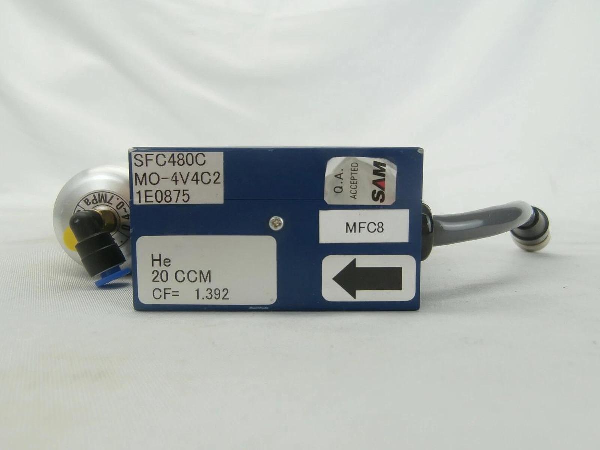 Used SAM Hitachi Metals SFC480C Mass Flow Controller MFC SFC-480C 20 CCM He Working