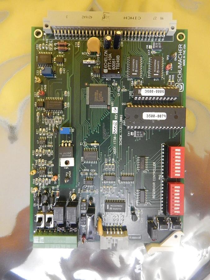 Used Schumacher 1730-3002 Reservoir Controller PCB Card 1731-3002 Rev. G Used