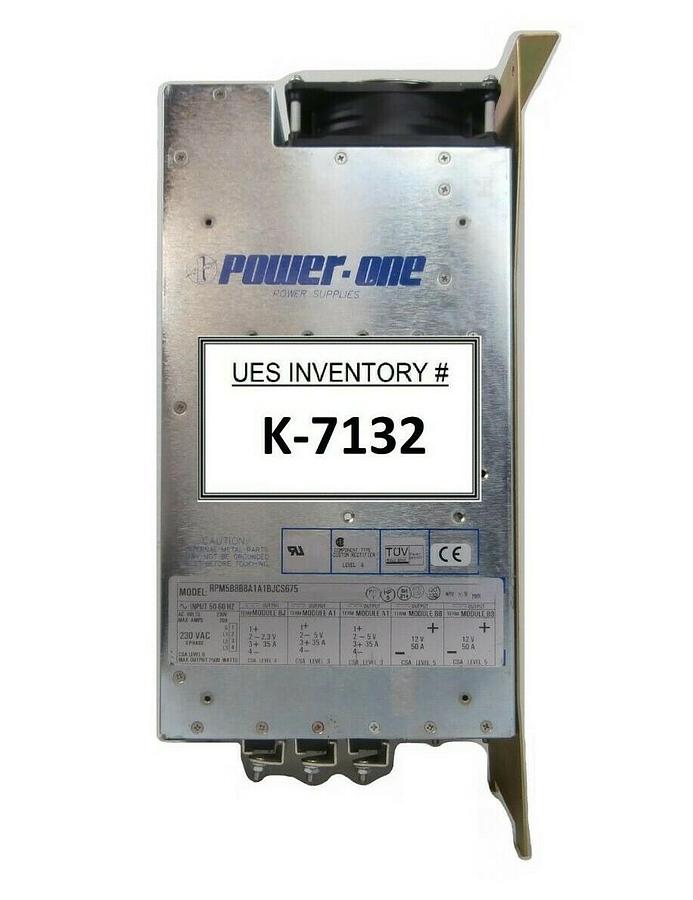 Used Power-One RPM5B8B8A1A1BJCS675 Power Supply Schlumberger 97171047 Rev. -01 Spare