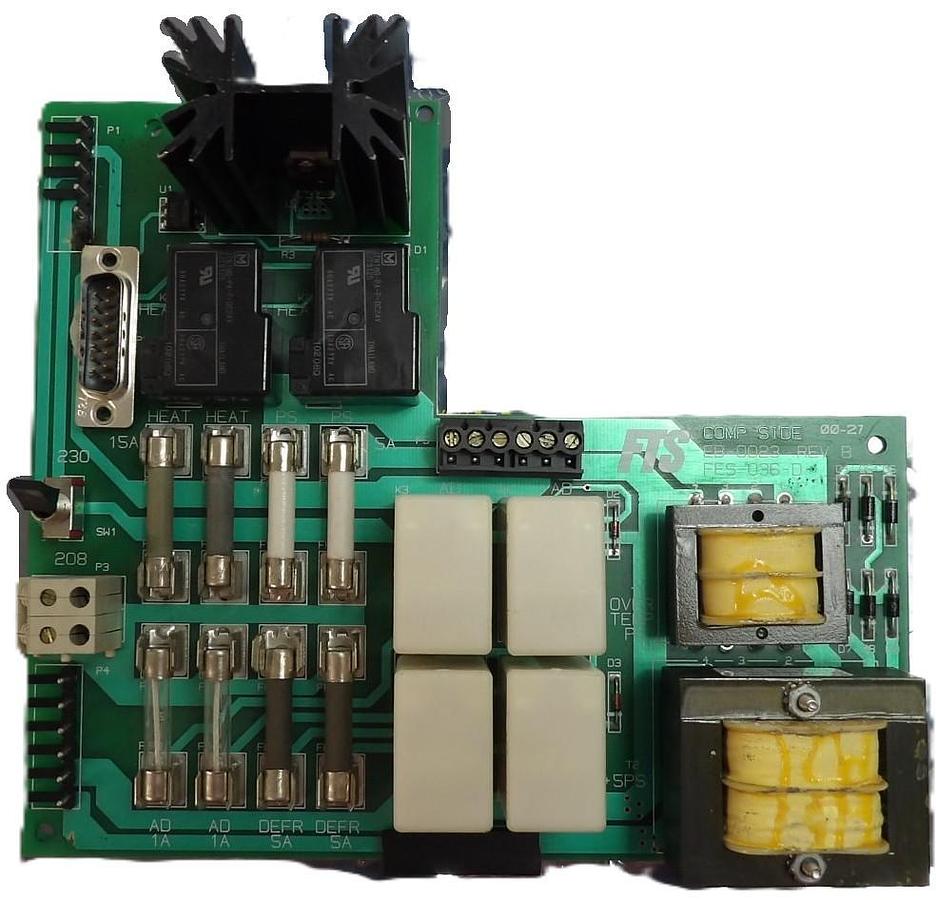 Used FTS Systems EB-0023 Relay PCB FES-036-D Turbojet Temperature System Working