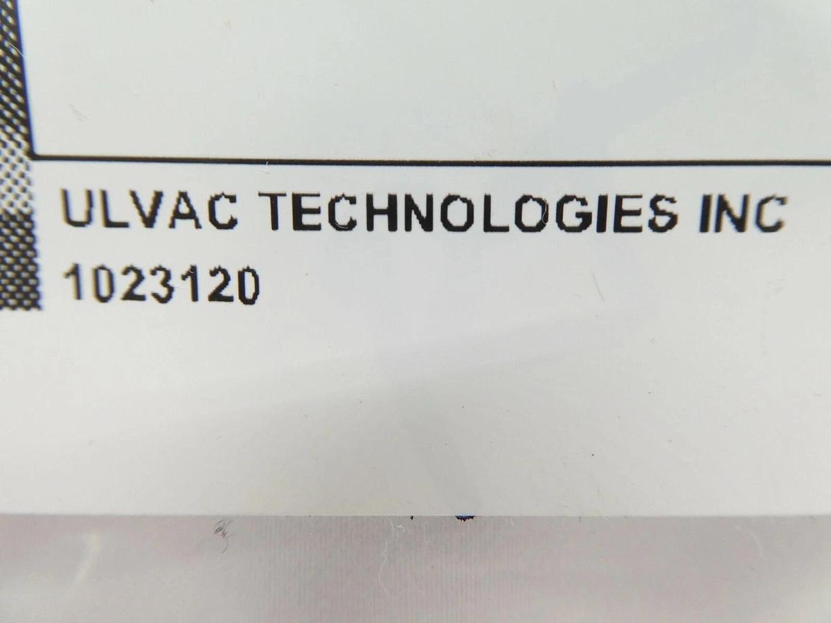 Used Ulvac Technologies 1023120 Matching Network Adapter Plate Working Surplus