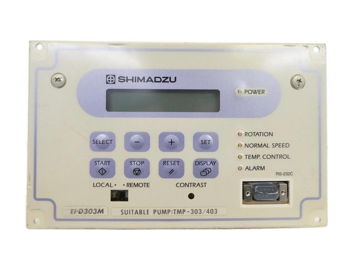 Used Shimadzu EI-D303M Turbomolecular Pump Controller Turbo Tested Working Surplus