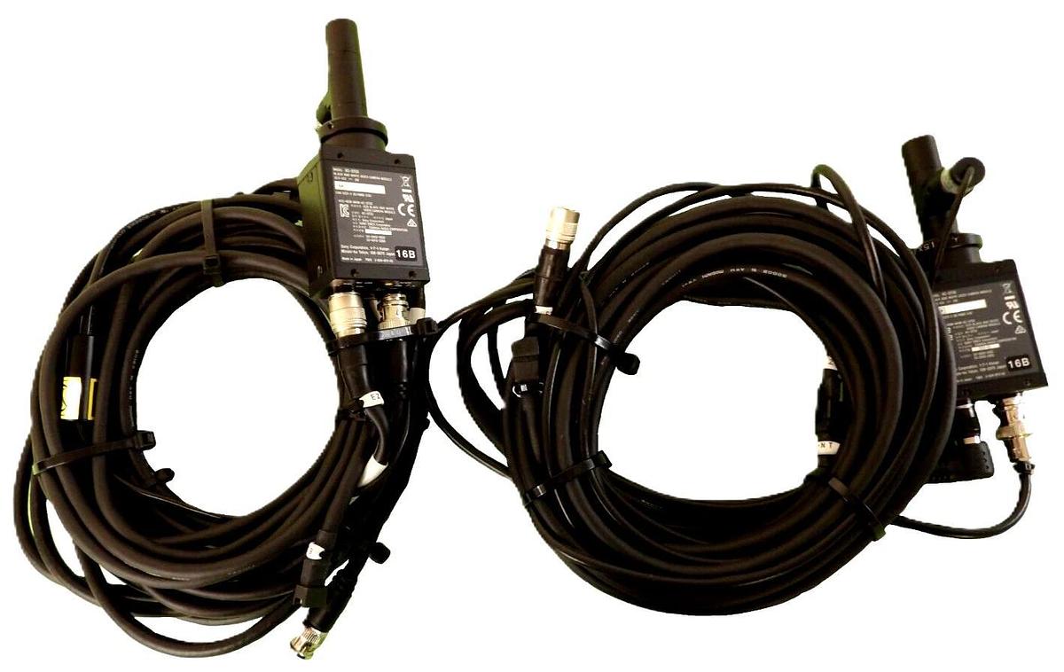 Used Sony XC-ST50 CCD Camera w/Moritex Light Spot MCEC-CW8 Lot of 2 RXP-1200 Surplus