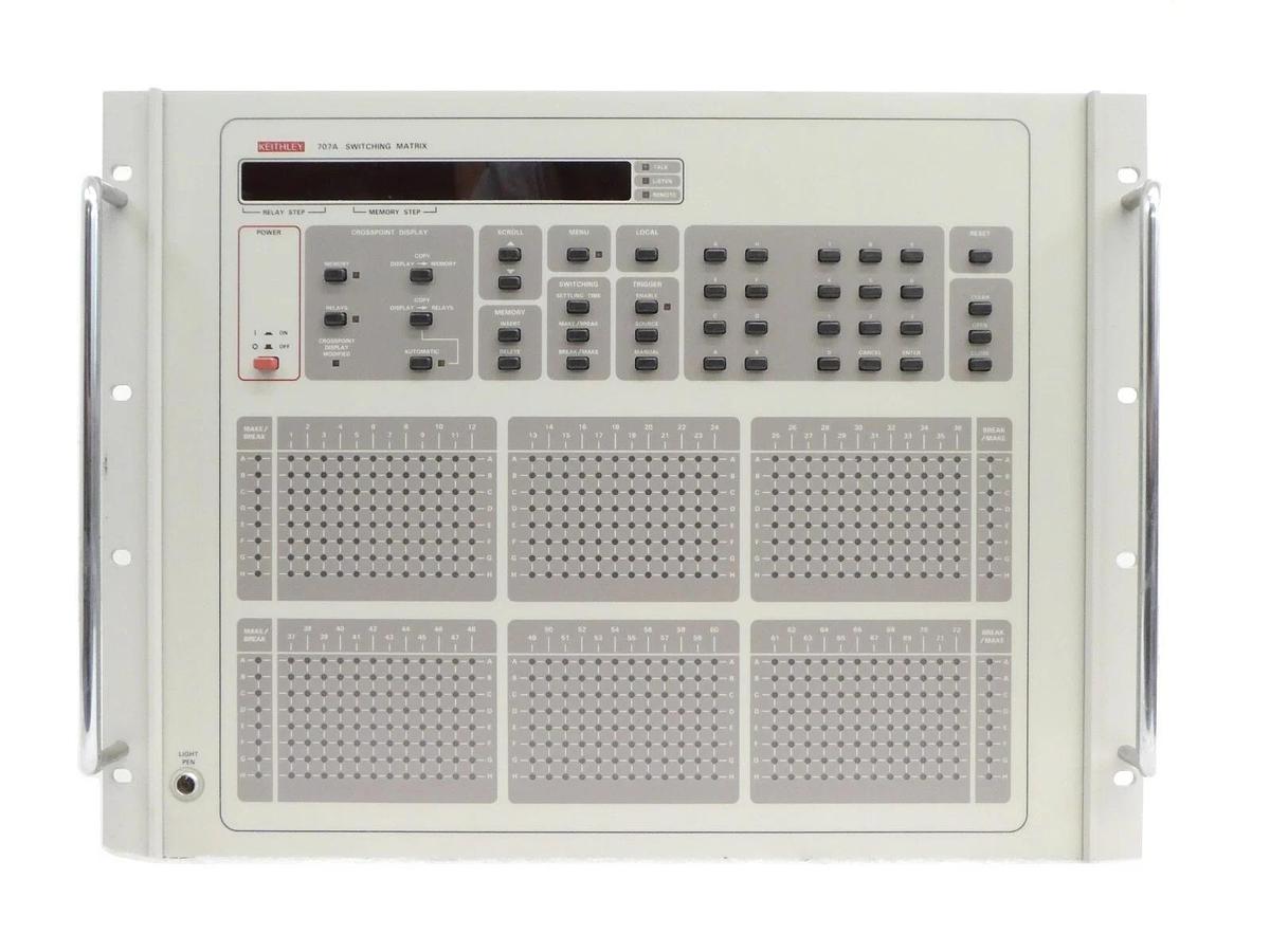 Used Keithley 707A Switching Matrix with 7174A 8x12 Low Current Matrix Cards Surplus
