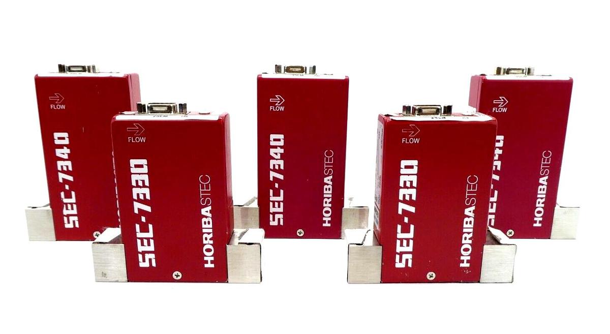 Used Horiba STEC SEC-7300 Mass Flow Controller MFC SEC-7340 SEC-7330 Lot of 5 Working