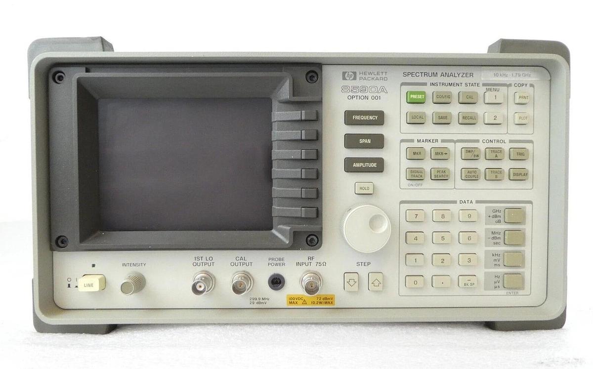Used HP Hewlett-Packard 8590A 10KHz-1.5GHz Spectrum Analyzer Option 001 Working