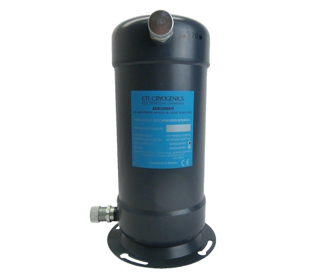 Used CTI-Cryogenics 8080040K001 Adsorber Helium Filtration Cartridge IS-1000 Working