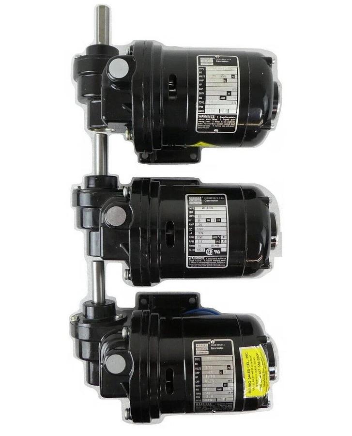 Bodine Electric NCI-12RG PSC Gearmotor Varian 3500026 Reseller Lot of 3 Surplus
