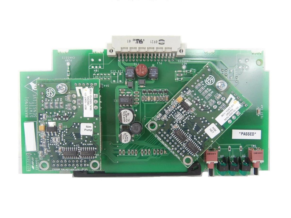 Used Edwards D37215252 NIM + PCB Card Nim Pump NIM NET801-1047-01 55010-10 Working