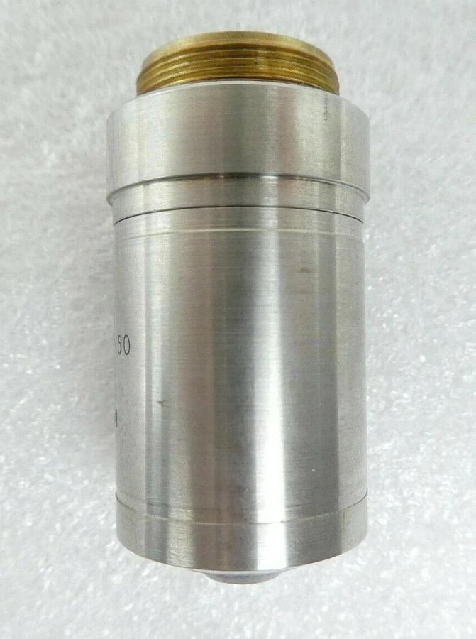 Used Bio-Rad 70/0.50 Microscope Silver Objective Quaestor Q7 System Working Surplus