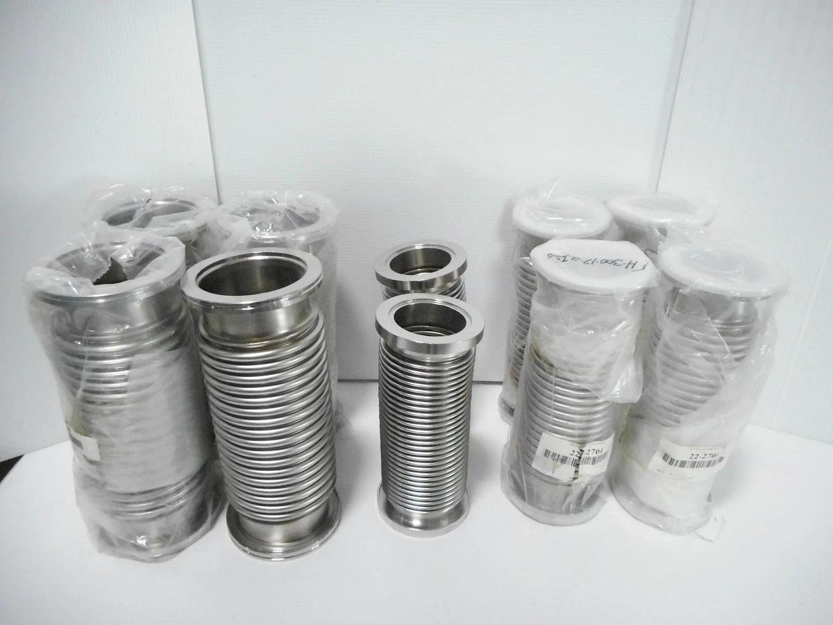 Used Nor-Cal FH-400-12-2ISO FH-300-12-2ISO FH-300-10-2ISO Bellows Lot of 10 Used
