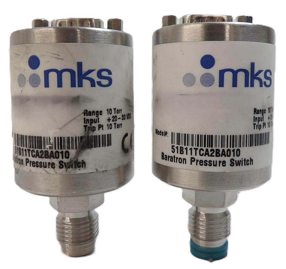 Used MKS Instruments 51B11TCA2BA010 Baratron Pressure Switch Lot of 2 Spare Surplus