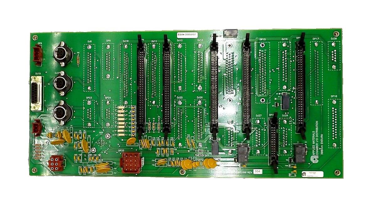Used AMAT Applied Materials 0100-02186 Chamber I/O Distribution PCB Endura Working