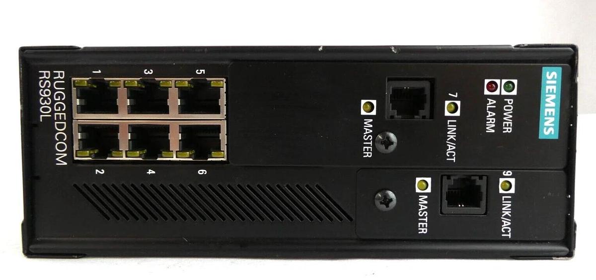 Used Siemens RS930L-HI-D-V1-V1-C01 6-Port Ethernet Switch RS930L Working Surplus