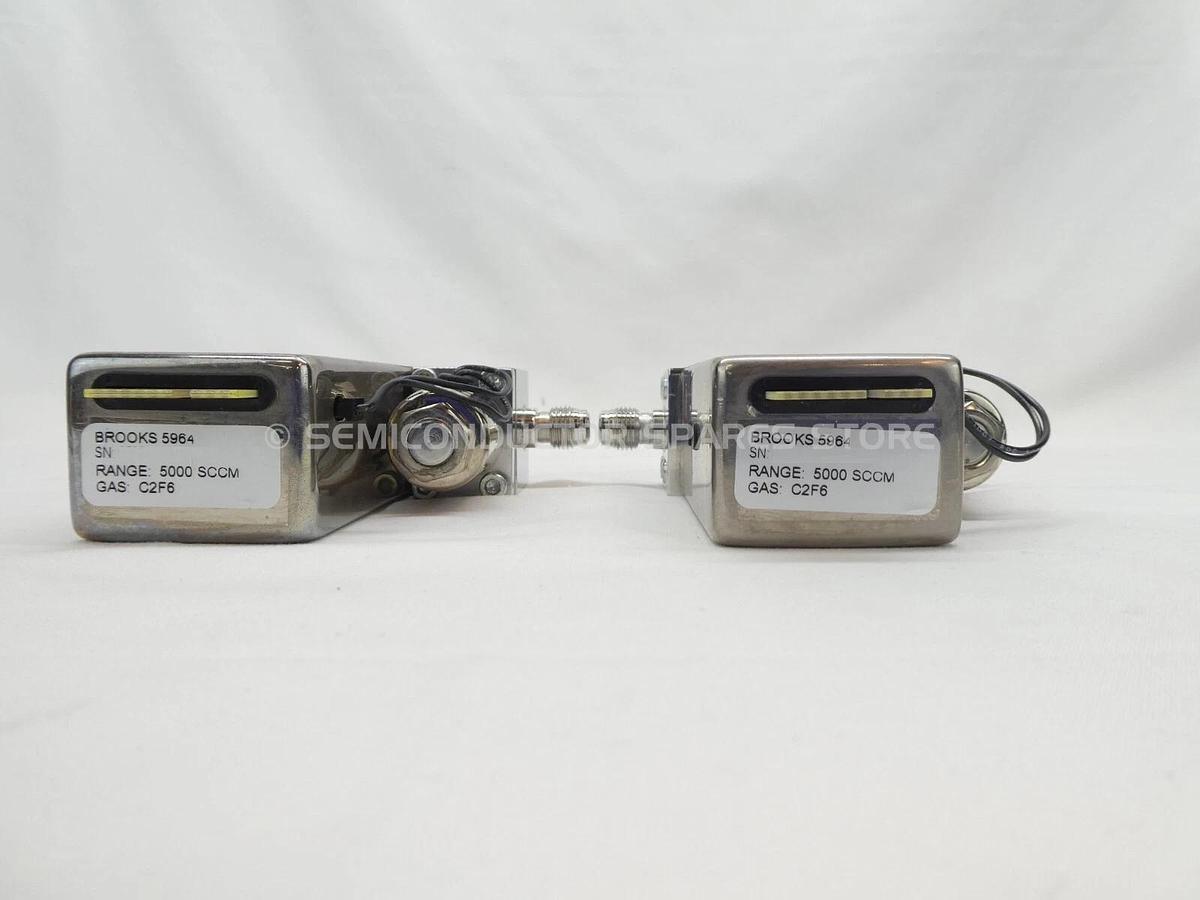 Refurbished Brooks 5964 Mass Flow Controller MFC 5000 SCCM C2F6 Lot of 2 OEM Refurbished