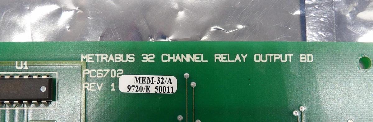 Used Metrabus PC6702 32 Channel Relay Output PCB Board 820-10736-000-H Working