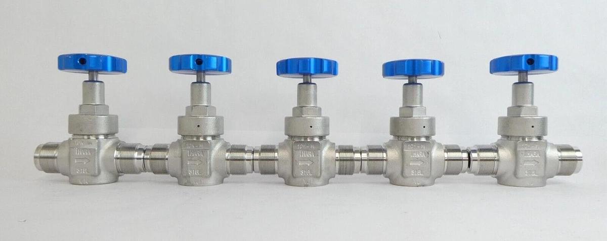 Used IHARA 9C16 Bellows Manual Valve 10k-3/4 Reseller Lot of 10 Working