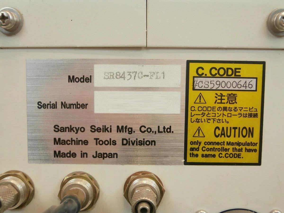 Used Sankyo Seiki SR8437C-FL1 Scara Robot 4-Axis C.CODE CS59000646 Untested As-Is