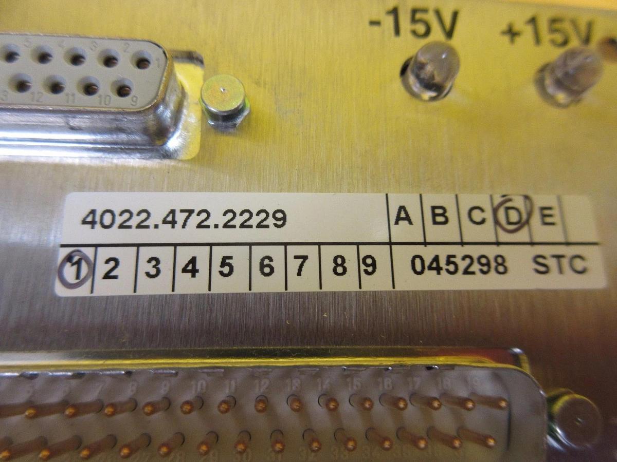 Used ASML 4022.472.2229 Interface Module 4022.471.8019 Used Working