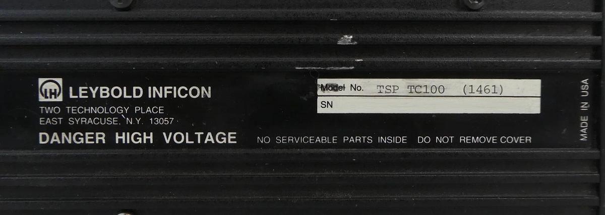 Used Inficon TSP TC100 (1461) Residual Gas Analyzer Transpector with C100M Working