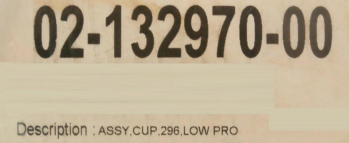 Used Novellus Systems 02-132970-00 Low Profile 296mm Cup Assembly Working Surplus