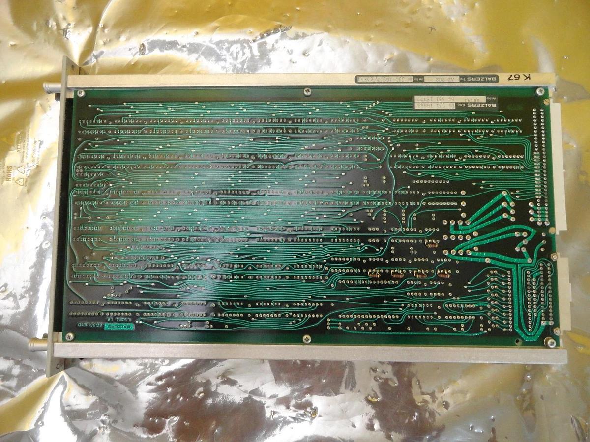 Used Balzers BG 531 189 T Integrate Circuit AD 202 PCB Board BG 531 187 CT Used