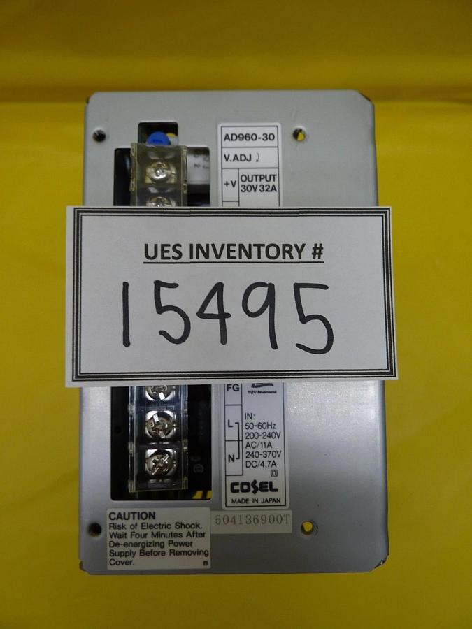 Used Cosel 504136900T AC/DC Adjustable Voltage Power Supply AD960-30 Used Working