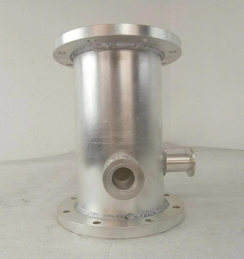 Used Novellus Systems 16-00037-02 3-Port NW25 Vacuum Nipple Fitting Cleaned Surplus