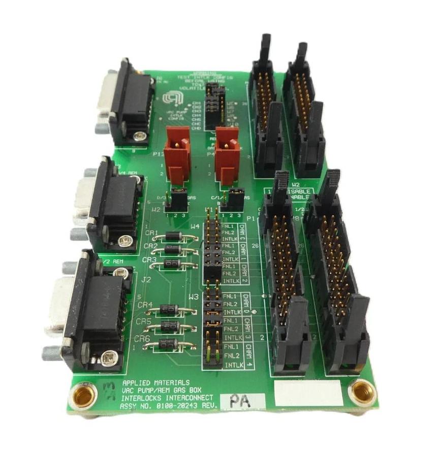 Used AMAT Applied Materials 0100-20243 Interlocks Interconnect PCB Working Surplus