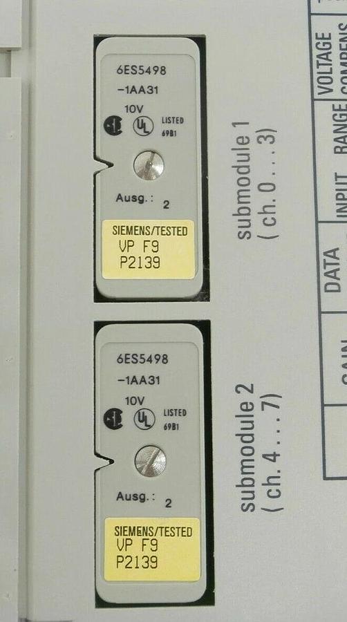 Used Siemens 6ES5460-4UA13 Analog Input PCB Card SIMATIC VP FD Balzers Unaxis Working