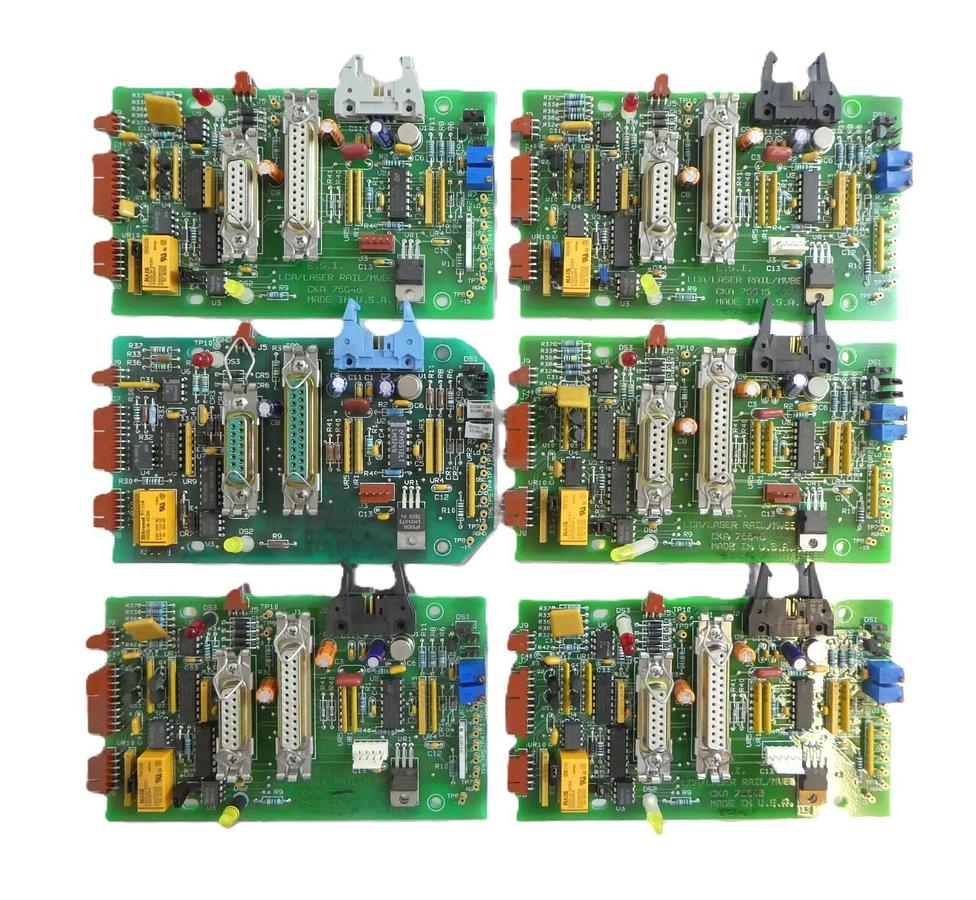 Used ESI 76646 Lca/Laser Rail/Mvbe PCB CKA 76646 Lot of 6 Working Surplus