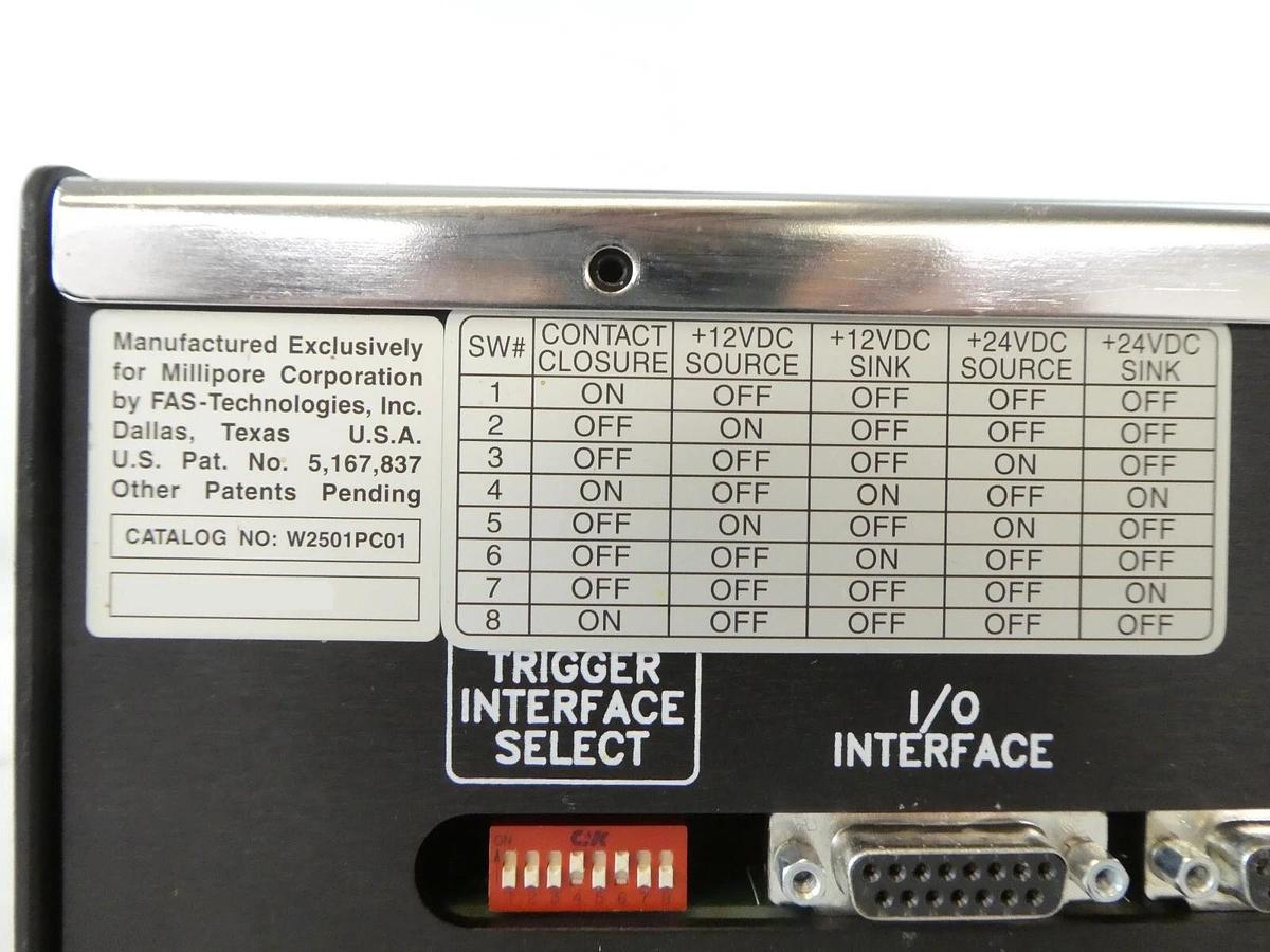 Used Millipore Photo-250 Photoresist Pump System Controller W2501PC01 W2501PH01 Spare